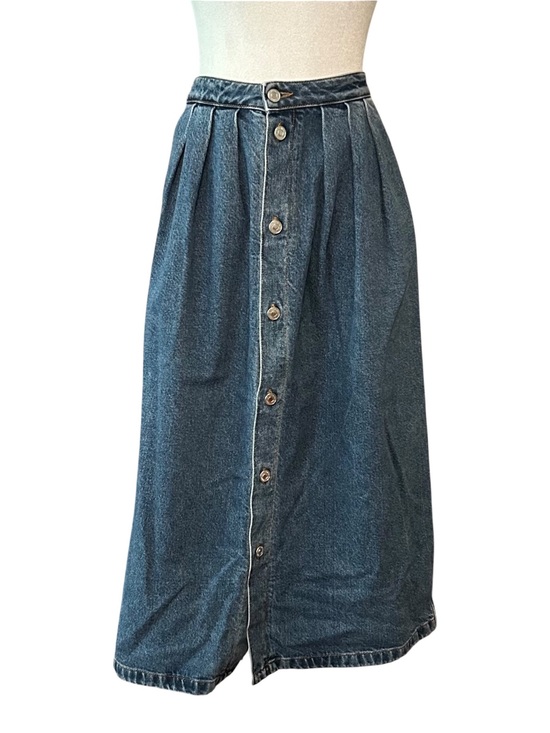 MSGM Dresses & Skirts - MSGM Milano Raw denim skirt with front metal‎ button fastening SZ IT 38 US 4